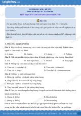 Đề thi học kì 2 Sinh 10 Cánh diều - Đề số 5